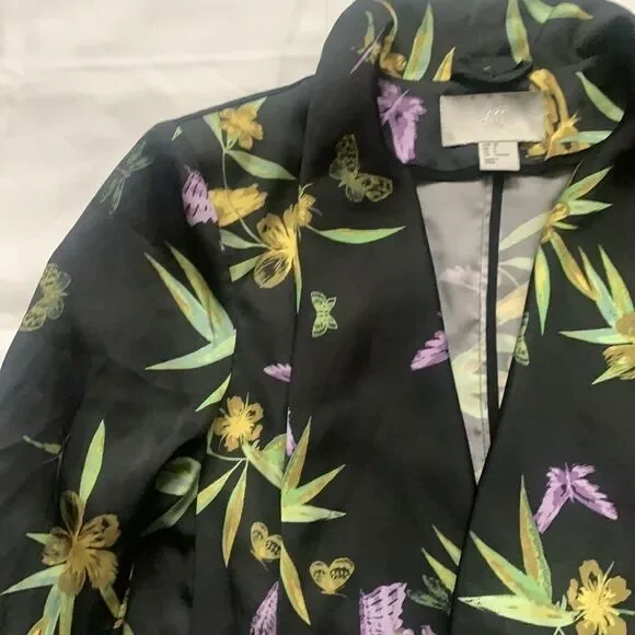 🦋h&m Floral Butterfly Open Front Blazer🦋 - Picture 4 of 14
